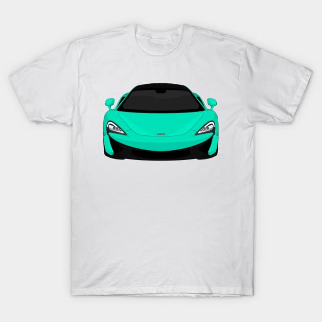 MCLAREN 570S TURQUOISE T-Shirt by VENZ0LIC